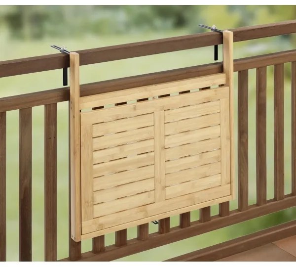 WENKO 69806800 - Tavolo WAIKIKI 64x65 cm bianco/marrone