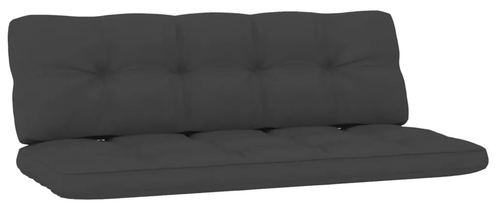 Set divani da giardino 2 pz con cuscini legno pino impregnato
