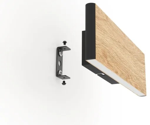 Eglo 390127 - Applique a LED CLIMENE 2xLED/4,2W/230V 3000K quercia