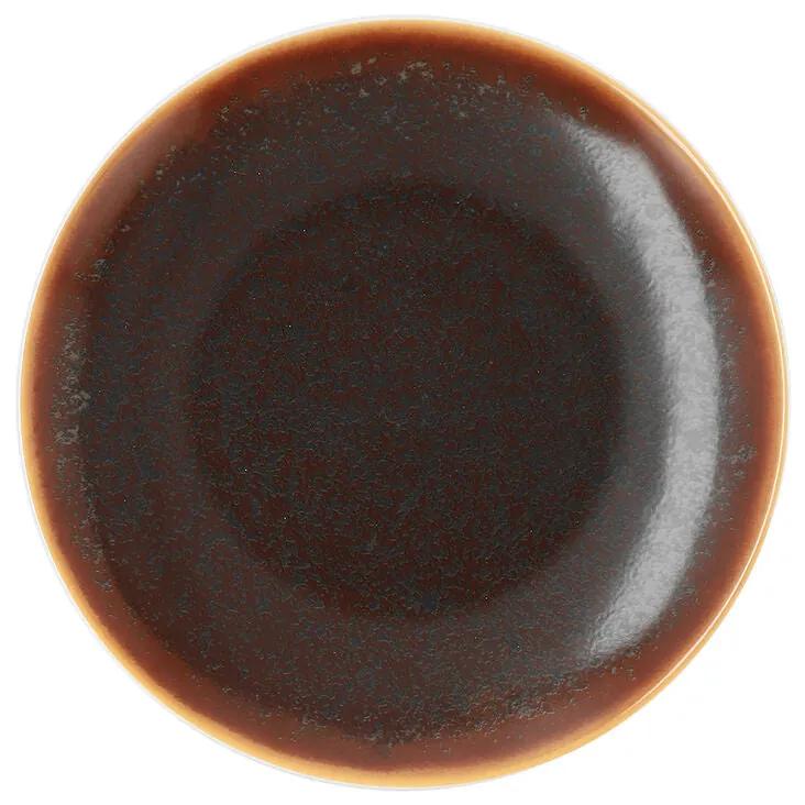 Piatto Piano Ariane Decor Ceramica Marrone (22 cm) (6 Unità)