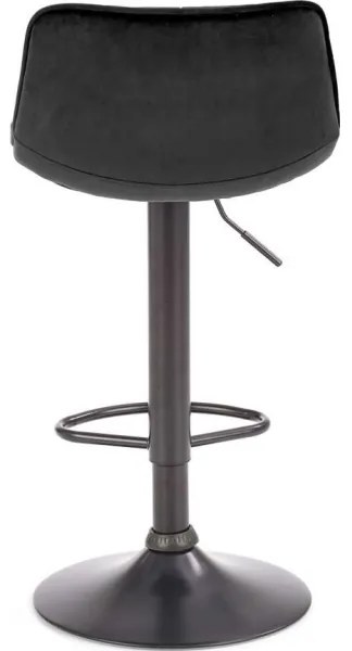 Sgabello bar 106x43 cm nero