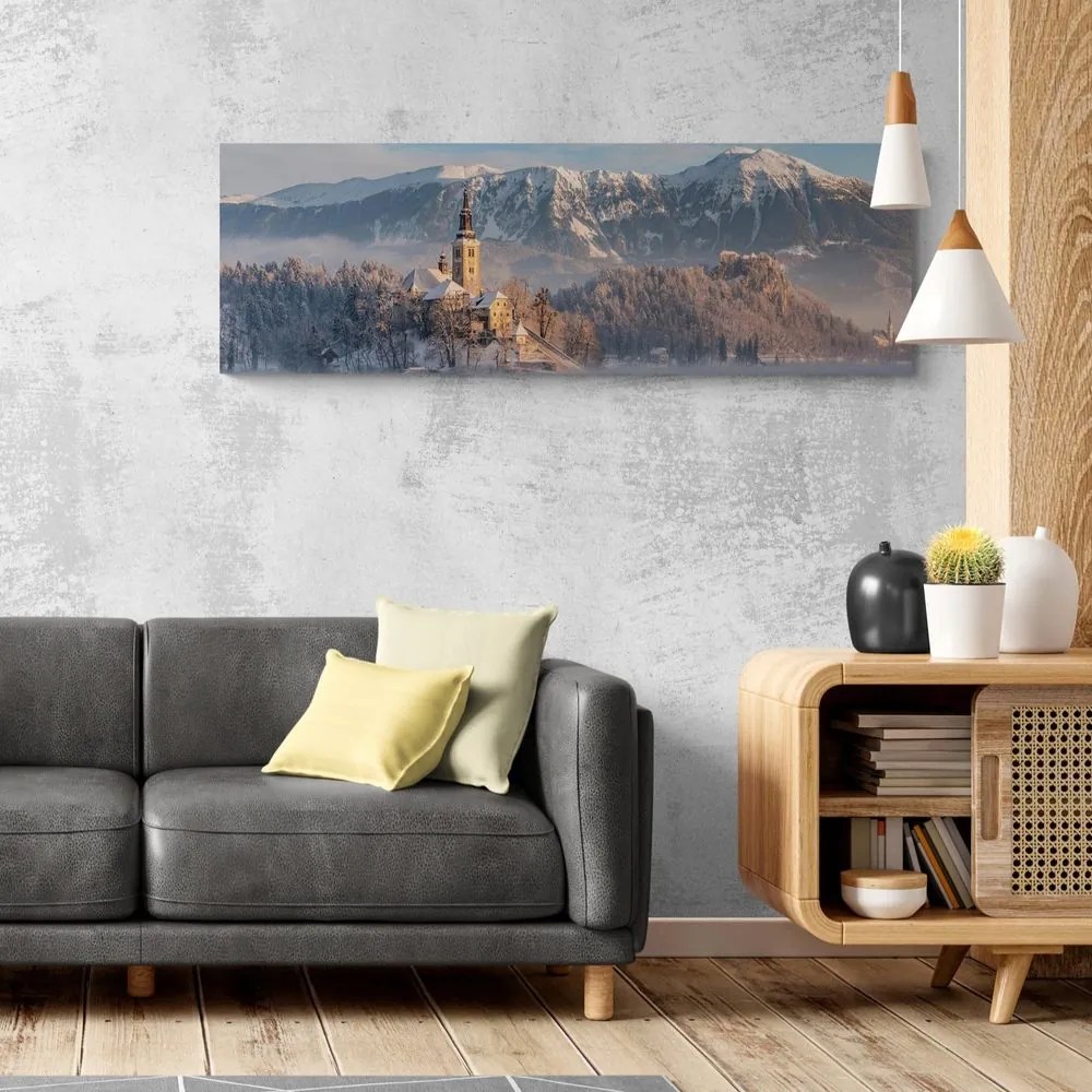 Quadro su tela – Chiesa sul lago Bled in Slovenia