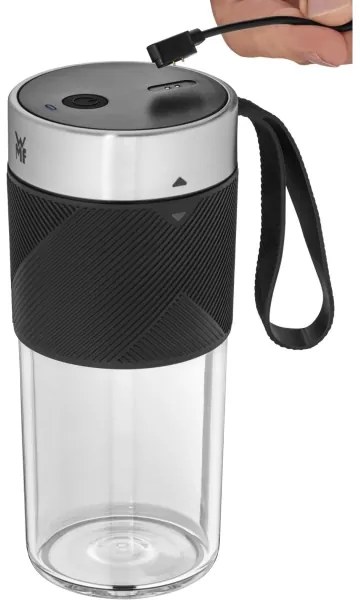 WMF - Frullatore da viaggio KITCHENminis 50W/7,4V 1200 mAh in acciaio inox