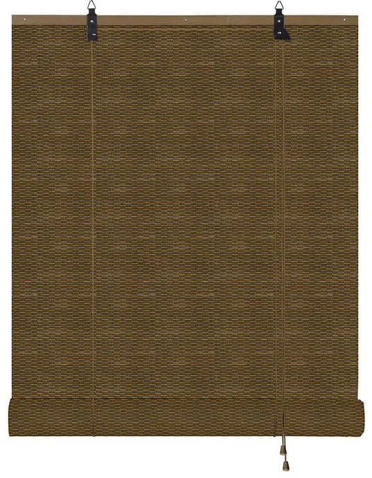 Tenda a rullo filtrante Bamboo Nairobi marrone 90x220 cm