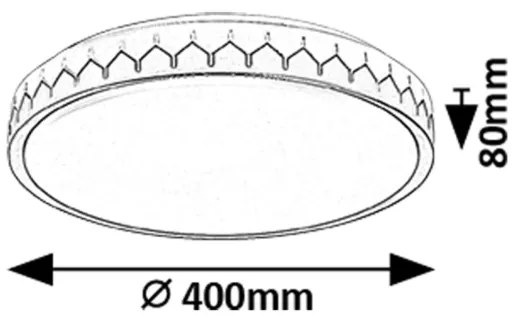 Rabalux 71303 - Plafoniera LED dimmerabile MALIN LED/24W/230V 3000-6500K + TC