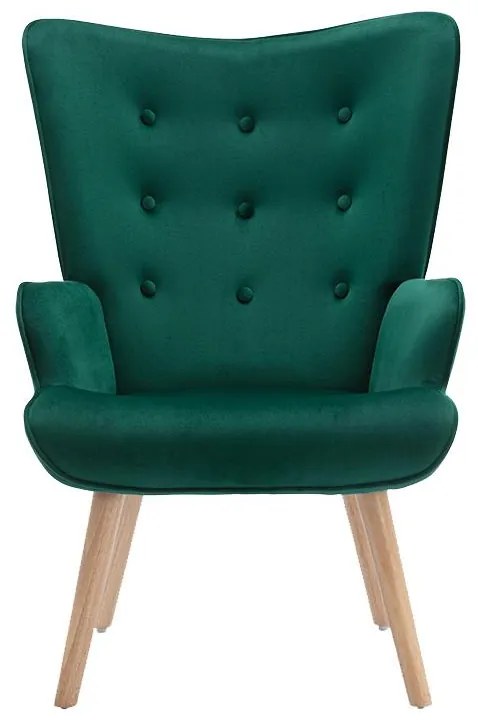 Poltrona in Velluto Verde - VATELY