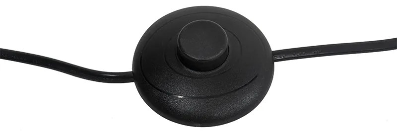 Lampada da terra industriale nera con oro 160 cm - Magnax