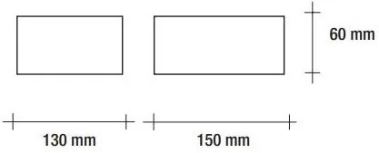 Vivida skyline  applique led rettangolare  8.5w  4000k