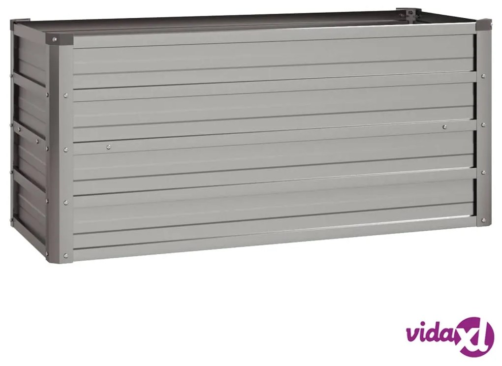 vidaXL Letto Rialzato da Giardino Ruggine 100x40x45 cm Acciaio Corten