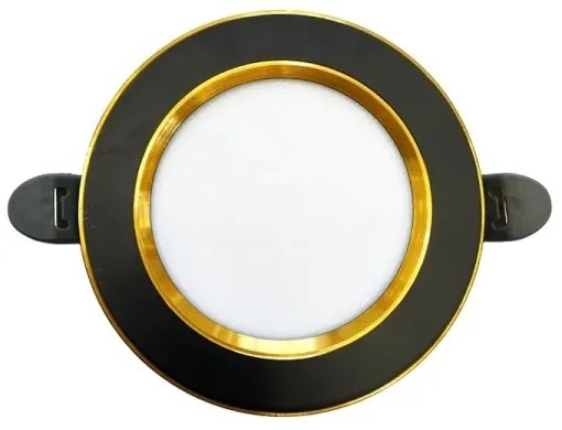 Lampada LED da incasso LED/7,5W/230V 4000K nero/oro