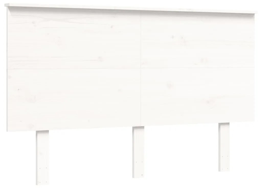 Giroletto con Testiera Bianco Small Double Legno Massello