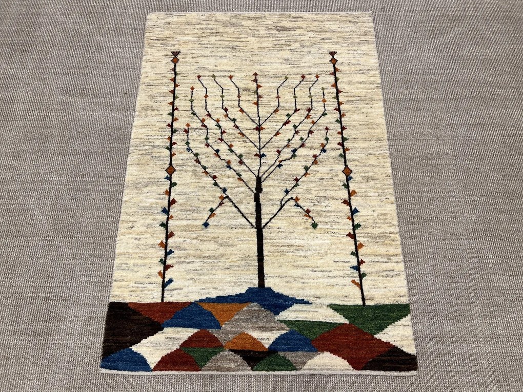 Gabbeh Tappeto 150 x 100 Beige (Iran) Annodato A Mano