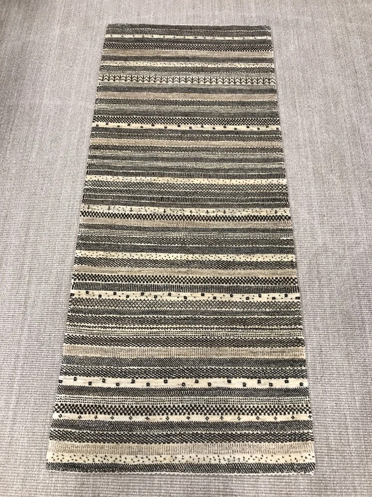 Loribaft Tappeto 80 x 190 Beige (Iran) Annodato A Mano