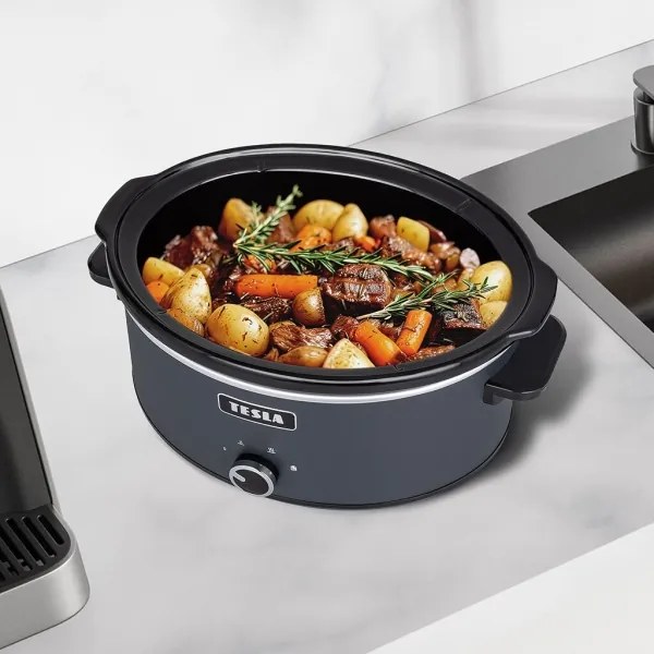 TESLA Electronics SlowCook - Pentola a fuoco lento 6,5 l 270W/230V