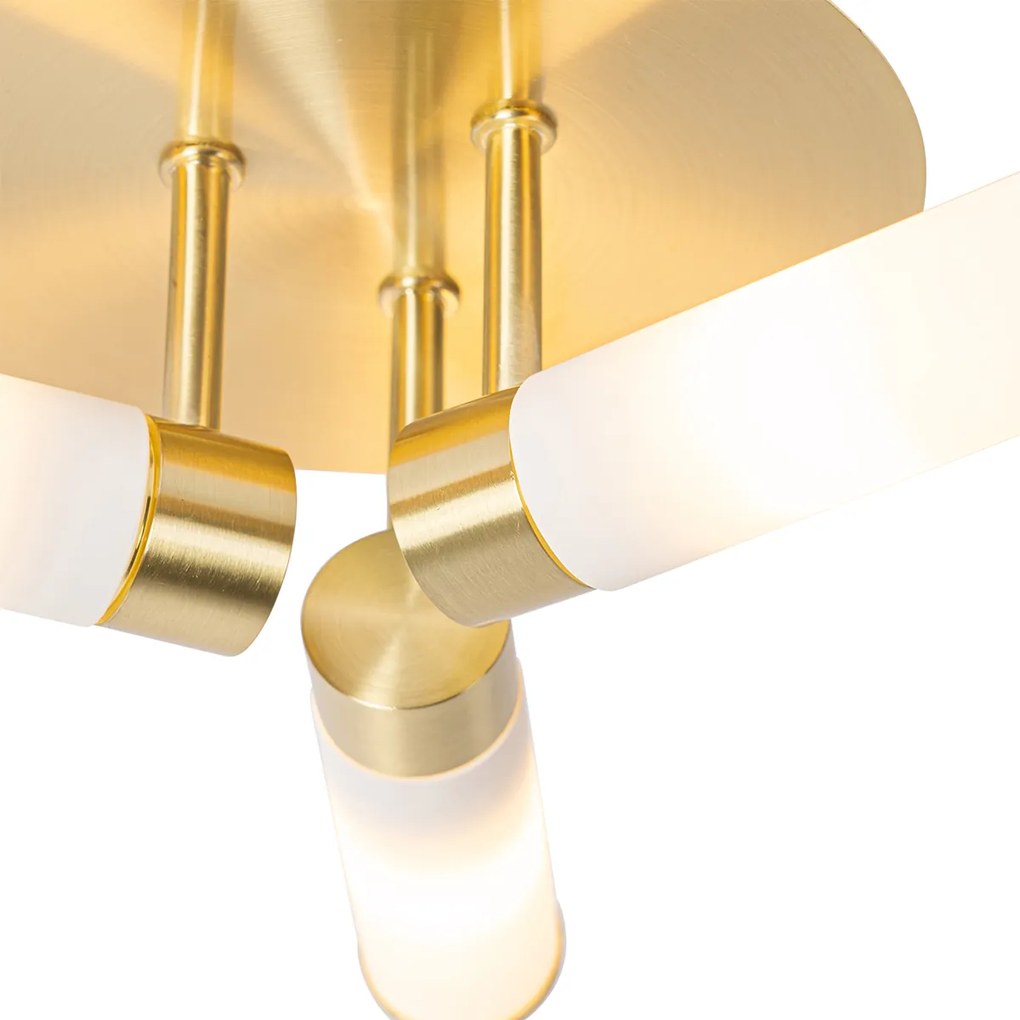 Plafoniera moderna per bagno in ottone 3 luci IP44 - Bath