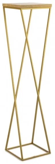 Portafiori LOFT 100x24 cm oro/marrone