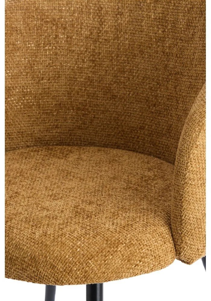 Set di sedie da pranzo giallo ocra in metallo 2 pz Radaja – Light &amp; Living