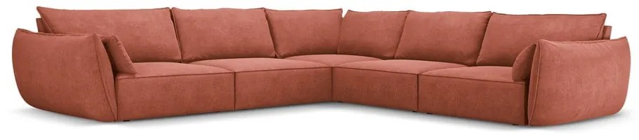Divano angolare rosso (variabile) Vanda - Mazzini Sofas