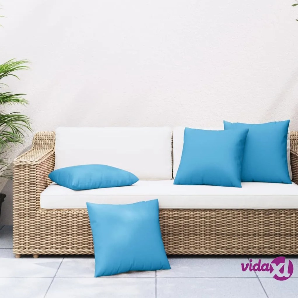 vidaXL Cuscini Decorativi 4 pz Verdi 50x50 cm in Tessuto
