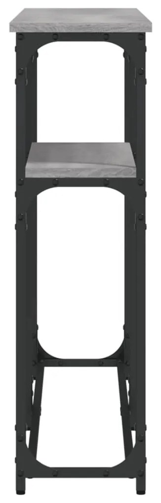 Tavolino consolle grigio sonoma 145x22,5x75cm legno multistrato