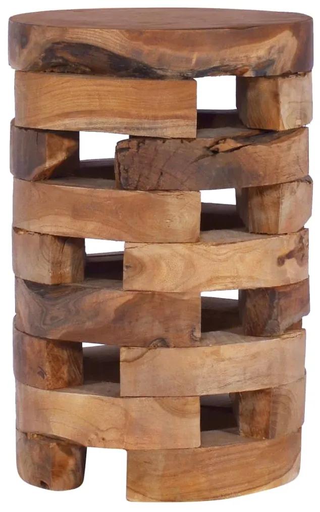 Comodino 30x30x45 cm in legno massello di teak