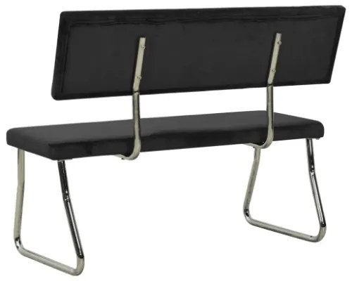Panca 110 cm in Velluto Nero