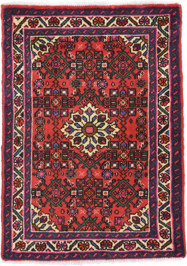 Hosseinabad Tappeto persiano 70 x 100 (Iran) Annodato A Mano
