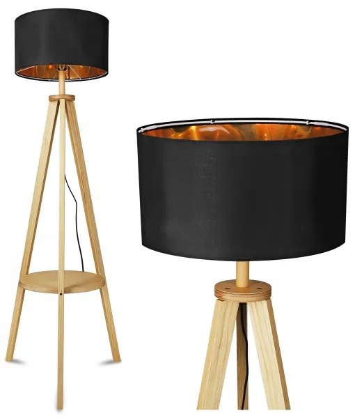 Lampada da terra 1xE27/40W/230V nera