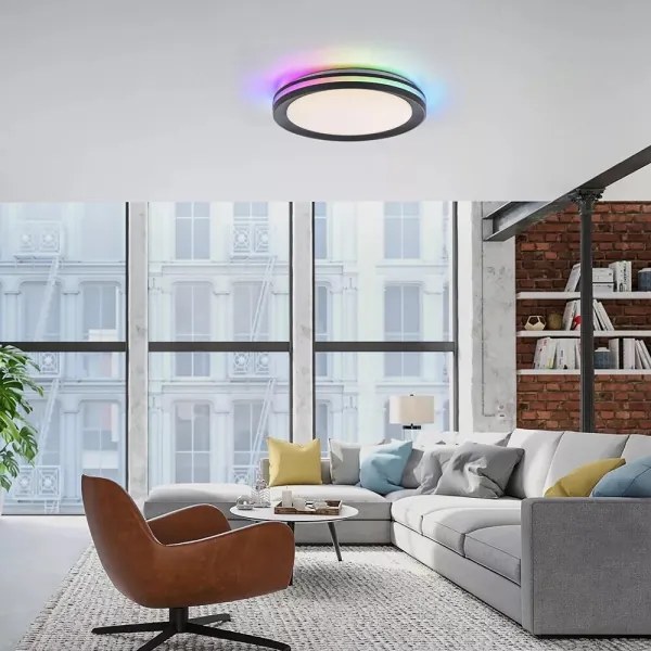 JUST LIGHT. 7509018 - Plafoniera dimmerabile RGBW GANGES LED/24W/230V + TC