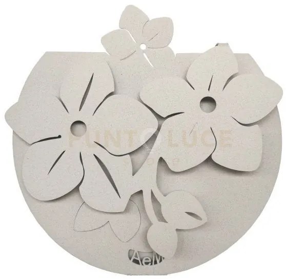 Porta umidificatore di design fior di loto bianco marmo