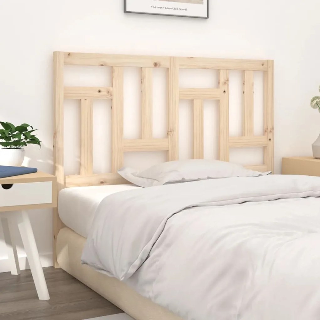 Testiera Per Letto 140,5x4x100 Cm Legno Massello Di Pino /