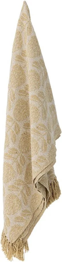 Coperta gialla in misto cotone 130x155 cm Pratello – Bloomingville