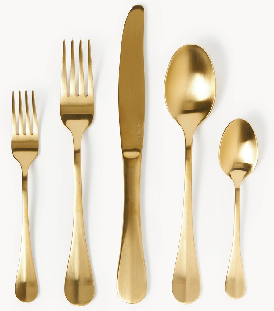 Set di posate spazzolate Zooey, varie misure