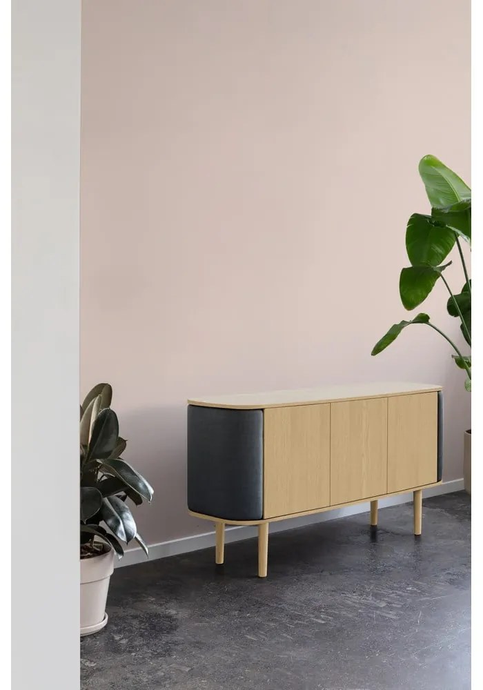 Cassettiera bassa marrone-beige in rovere 150x75 cm Treasures - UMAGE