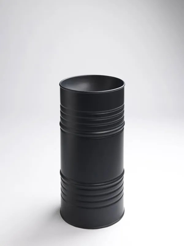 Lavabo freestanding Artwork tondo in ceramica nero