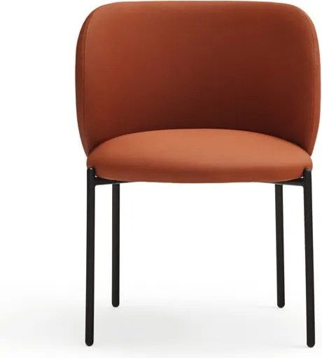 Set di sedie da pranzo arancione in imbottito 2 pz Mogi – Teulat