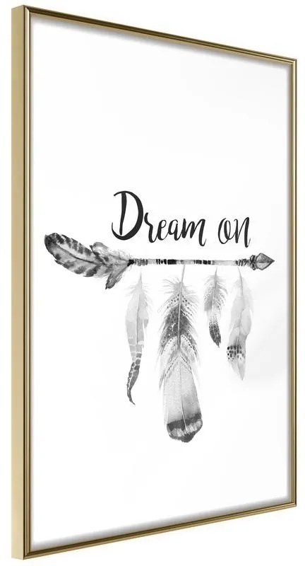 Poster  Dreamer  Cornice Quadri Cornice d'oro, Larghezza x Altezza Home decor 20x30