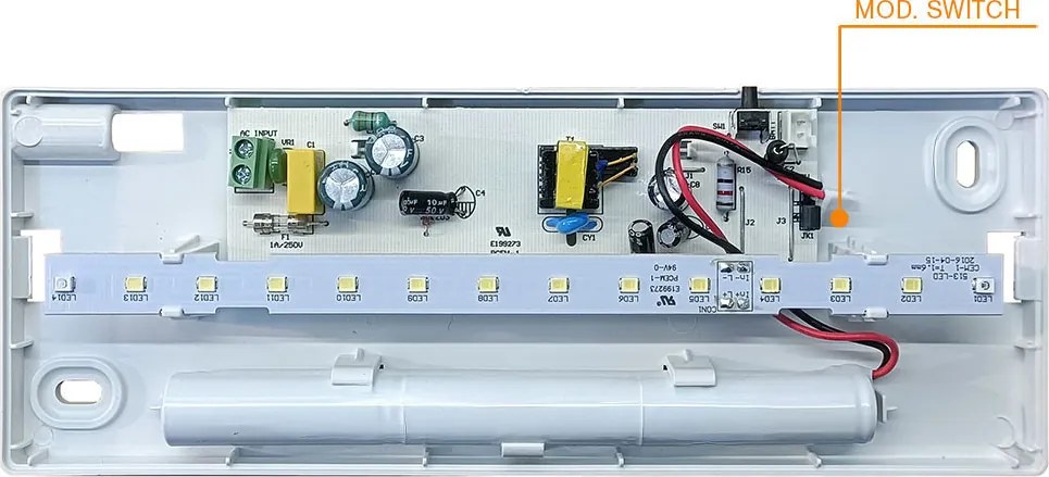 Lampada Emergenza LED da incasso o da muro Autonomia 3h S.A. o S.E. Colore Bianco Freddo 6.000K