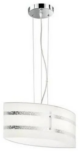 Trio - Lampadario a sospensione con filo NIKOSIA 2xE27/40W/230V argento