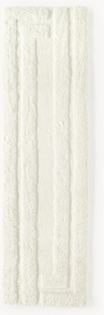 Passatoia soffice a pelo lungo con motivo a rilievo Genève