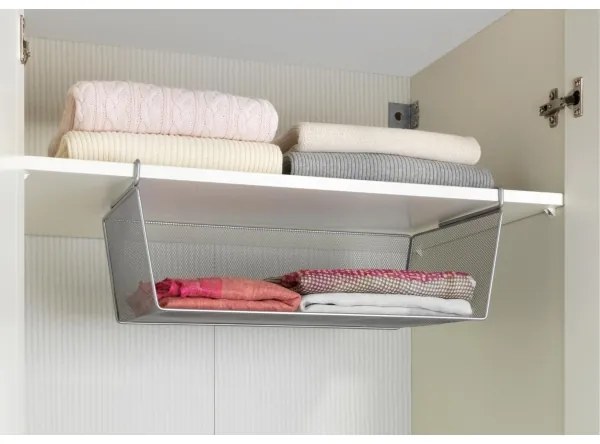 WENKO 53143100 - Cestino 49x28 cm argento