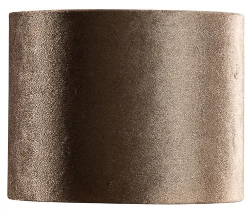 Paralume in velluto marrone con interno oro 18/18/14