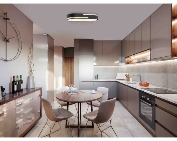 Argon 0904 - Plafoniera TONI 2xE27/15W/230V nero/oro