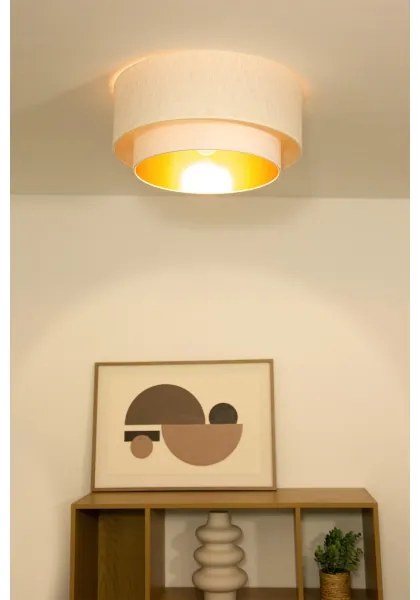 Plafoniera NATIA 1xE27/60W/230V Ø 45 cm bianca