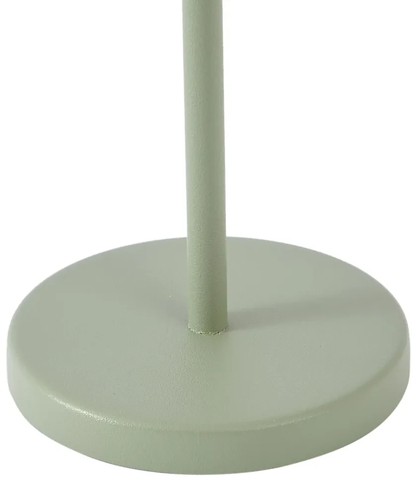 Lampada Da Tavolo LED Elitlife 6000 MAh Ricaricabile - Wireless, Dimmerabile, 2700K-6500K, Verde Con Paralume Plissettato