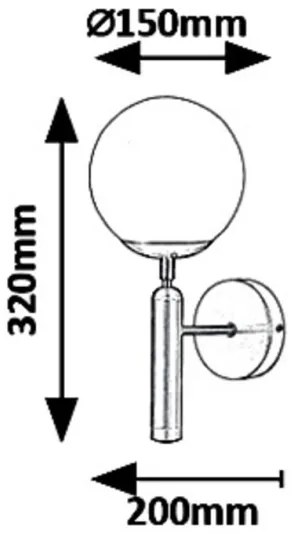 Rabalux 5351 - Applique DIVINA 1xE14/9W/230V