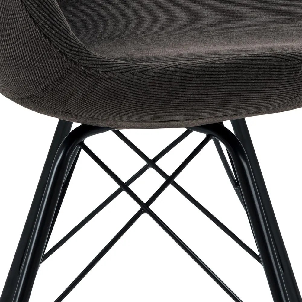 Sedia da pranzo grigio scuro Eris - Actona