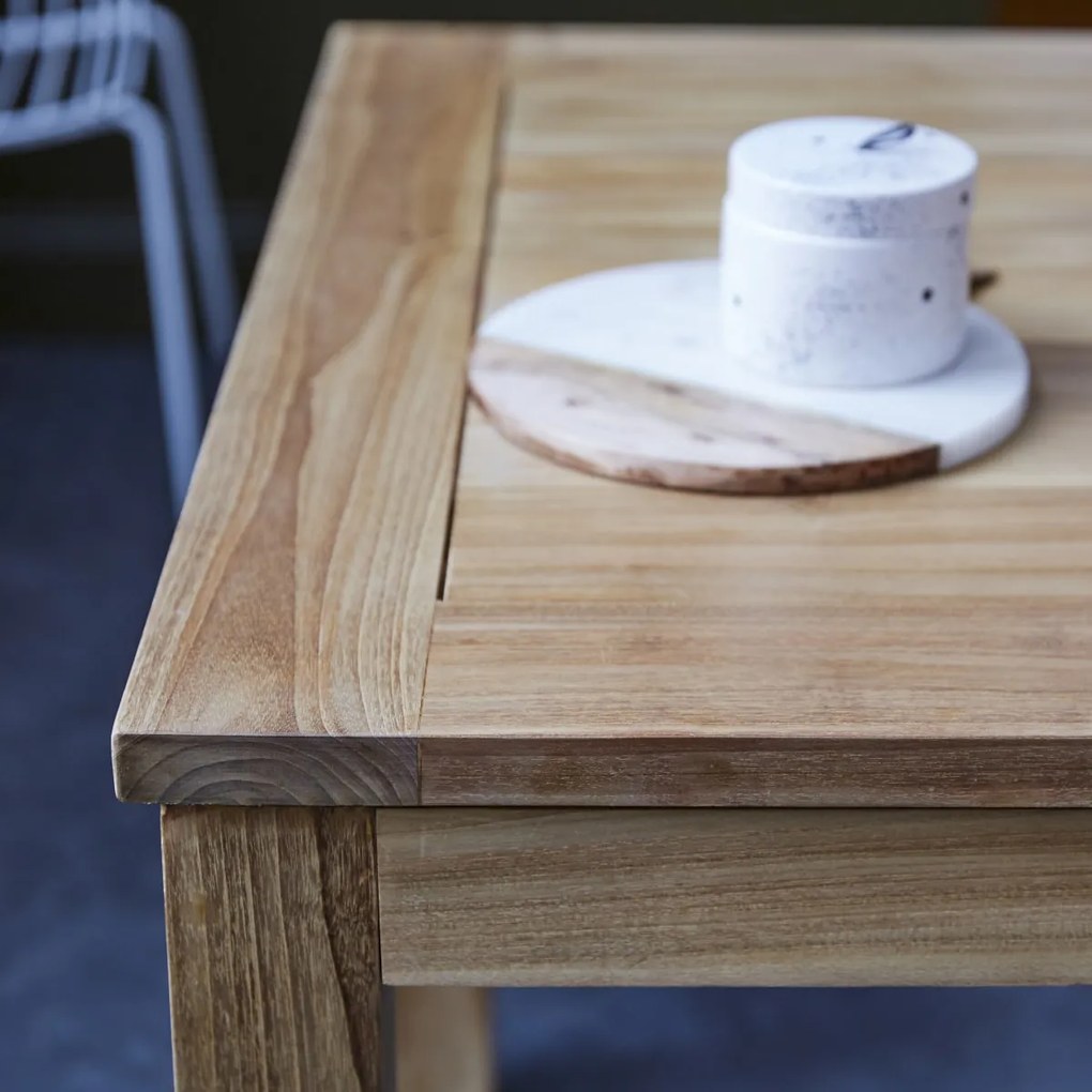 Tikamoon - Tavolo allungabile in legno di teak 140x90 Cloé