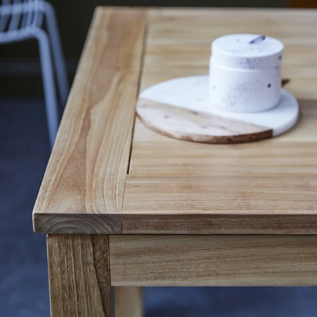 Tikamoon - Tavolo allungabile in legno di teak 140x90 Cloé