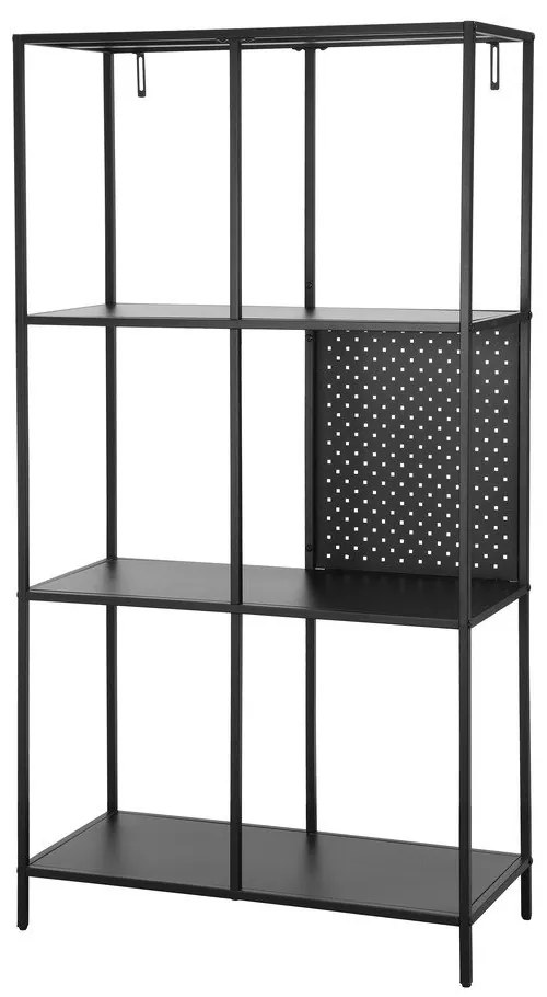 Libreria in metallo nero 75x144 cm Charleston - Støraa
